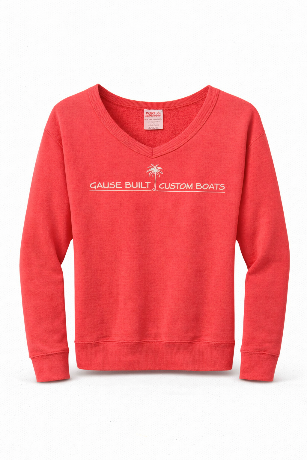 Womens Beach Wash V-Neck Sweatshirt