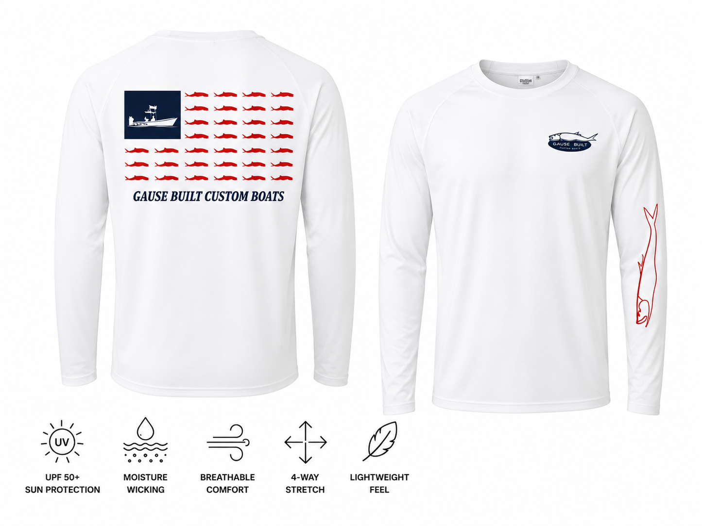 Mens Gause Flag UV Long Sleeve