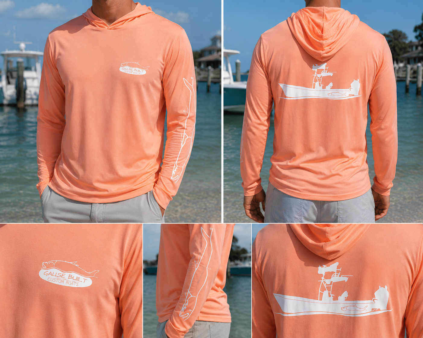 Mens Bahama Hooded UPF Shirt