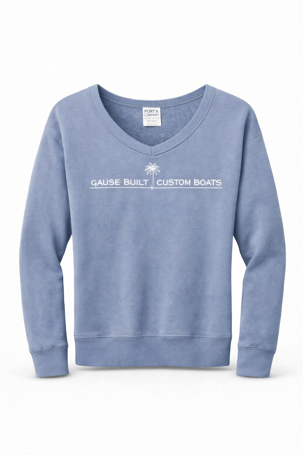 Womens Beach Wash V-Neck Sweatshirt