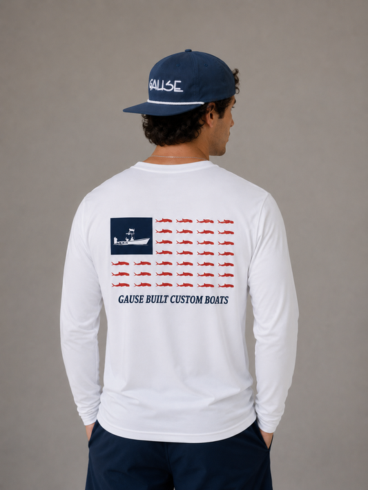 Mens Gause Flag UV Long Sleeve