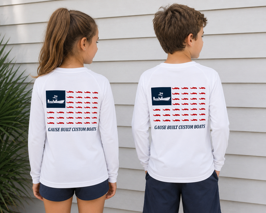Youth UV Gause Flag Long Sleeve
