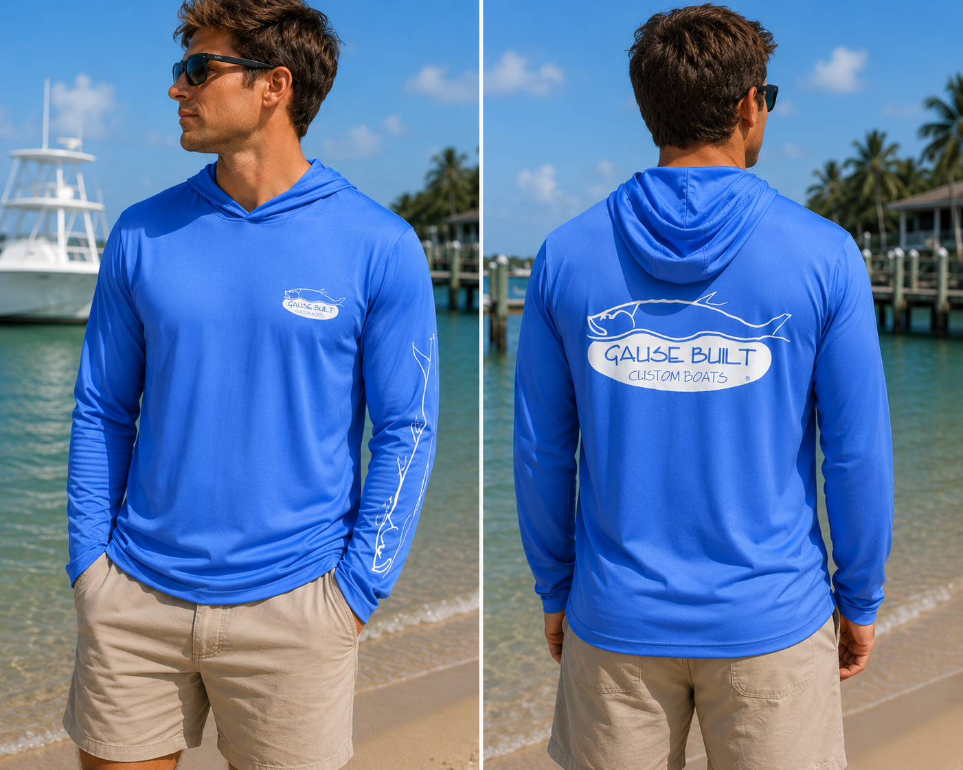 Mens Bahama Hooded UPF Shirt